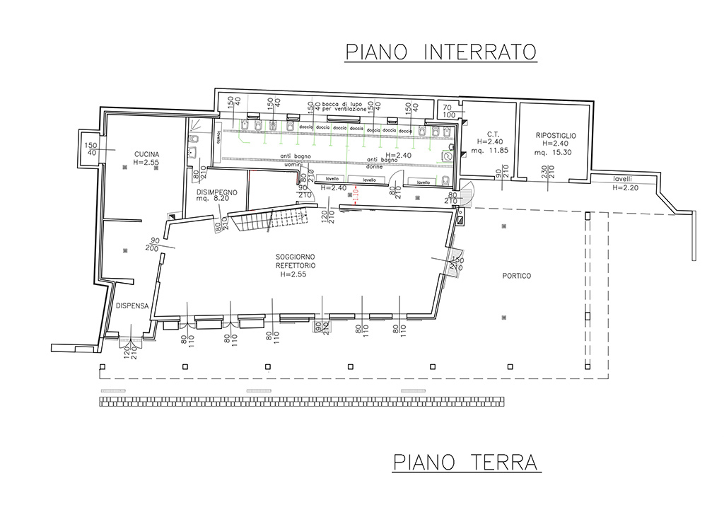 Planimetria piano terra - Baita Rondanino